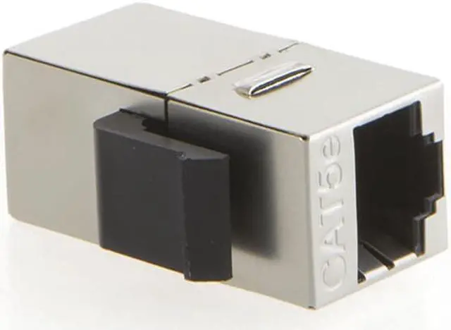 Alt view image 4 of 5 - Enlabs WPCAT5ESTP5PK 5-PACK Shielded CAT5E STP RJ45 Jack Female to Female Inline Modular Coupler with Keystone Latch, RJ45 Modular Coupler for Panel Connection for Wall Plate Panel Connection