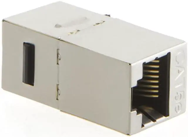 Alt view image 5 of 5 - Enlabs WPCAT5ESTP5PK 5-PACK Shielded CAT5E STP RJ45 Jack Female to Female Inline Modular Coupler with Keystone Latch, RJ45 Modular Coupler for Panel Connection for Wall Plate Panel Connection
