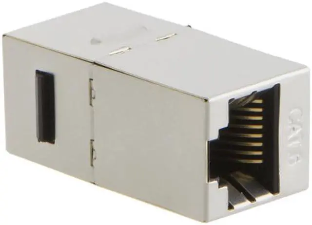 Alt view image 5 of 6 - Enlabs WPCAT6STP5PK 5-PACK Shielded CAT6 STP RJ45 Jack Female to Female Inline Modular Coupler with Keystone Latch, RJ45 Modular Coupler for Panel Connection for Wall Plate Panel Connection