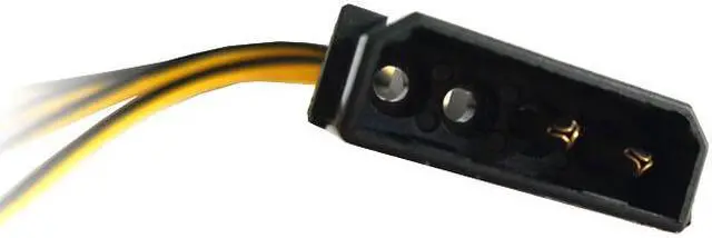 Alt view image 4 of 5 - 12cm Molex 4pin LP4 to Case cooling Fan 3-pin 3 Multi-Fan Out Power Adapter Converter Cable w/  4x12V output