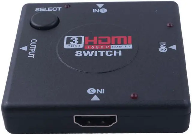 Alt view image 3 of 5 - EnLabs HDMI1X3SW Manual Select 3-Port 1080p HDMI-compatible Switch,3 In 1 Out Full HD 1920x1080 HDMI-compatible Switcher for HDMI-compatible Devices DVD,PC& More