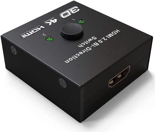 Alt view image 2 of 5 - EnLabs HD24KABSW HDMI--compatible 2.0 Switch, 2x1 or 1x2 HDMI-compatible Bi-Directional Switcher with HDCP 2.2 Pass Through, Support UHD 4Kx2K@60Hz & 3D