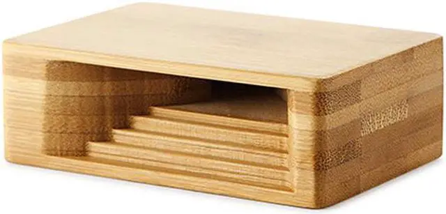 Alt view image 4 of 7 - EnLabs Cell Phone Stand with Sound Amplifier, Bamboo Wood Smart Phone Holder Dock, Natural Bamboo Stands for iPhone 7, iPhone 6s, iPhone 6 Plus and Android Smartphones Within 5.5 Inches