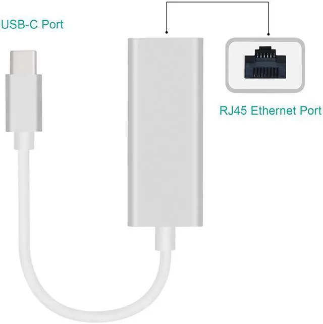 Alt view image 5 of 6 - EnLabs USB-C Gigabit Network Adapter,USB 3.1 Type-C to 10/100/1000 Mbps RJ45 Ethernet LAN Network Wired Internet Converter(ASIX: AX88179 chipset),for Nintendo Switch,Macbook, Chromebook, Windows 10