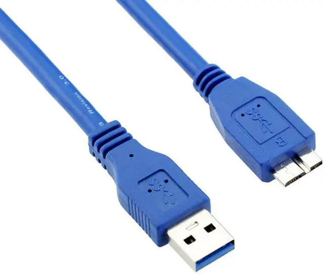 Alt view image 2 of 4 - EnLabs Micro USB Cable,USB 3.0 A-Male to Micro B Cable for Samsung Galaxy S5, Note 3, Camera, Hard Drive in Blue,1.0m/3FT