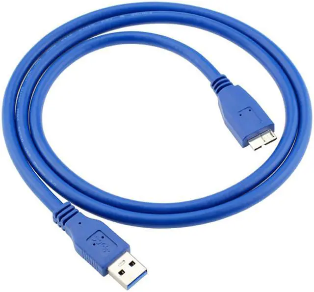 Alt view image 2 of 4 - EnLabs Micro USB Cable,USB 3.0 A-Male to Micro B Cable for Samsung Galaxy S5, Note 3, Camera, Hard Drive in Blue,1.0m/3FT
