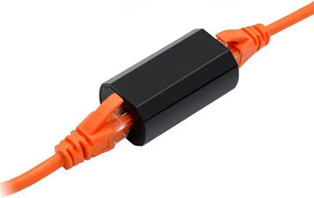 Alt view image 6 of 6 - EnLabs Ethernet Network RJ45 Coupler,Cat7/Cat6/Cat5e Ethernet Cable Shielded Extender Adapter Female to Female w/ Thunder & Lightning Protection