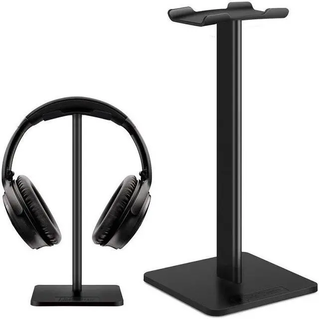Alt view image 3 of 7 - EnLabs Headphone Stand/Holder,Universal Aluminum Gaming Earphone Mount,Headset Showing Display Stand Hanger for All Headphone Size –Black