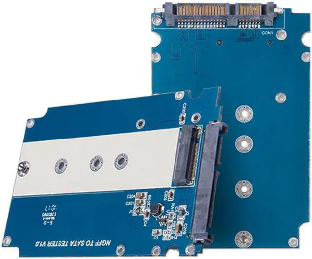 Alt view image 2 of 3 - EnLabs NGFF ( M2 ) SATA Based SSD to 2.5" SATA Converter Adapter Card,SATA-Bus B Key, B+M Key NGFF SSD to SATAIII 6Gbps Adapter For 2230/2242/2260/2280mm