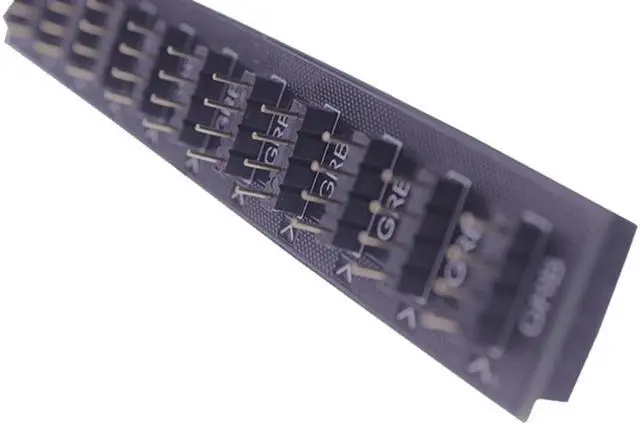 Alt view image 3 of 6 - EnLabs 10 Ports 12V AURA RGB Lighting Hub,1 to 10 port RGB Splitter Compatible w/ GIGABYTE,ASUS,MSI,ASRock AURA Motherboard-1FT Female RGB Cable Include