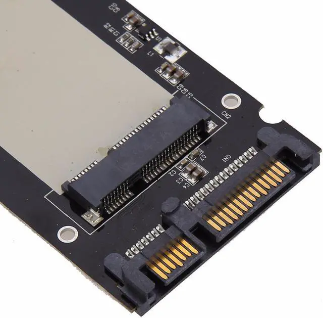 Alt view image 5 of 6 - EnLabs mSATA to 2.5inch SATA Adapter Converter w/ 7mm Case Enclosure,2.5" SATA III to 3050 miniSATA Card with Metal Housing