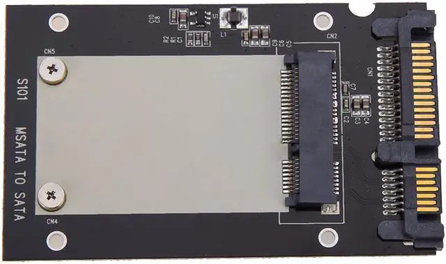 Alt view image 3 of 6 - EnLabs mSATA to 2.5inch SATA Adapter Converter w/ 7mm Case Enclosure,2.5" SATA III to 3050 miniSATA Card with Metal Housing
