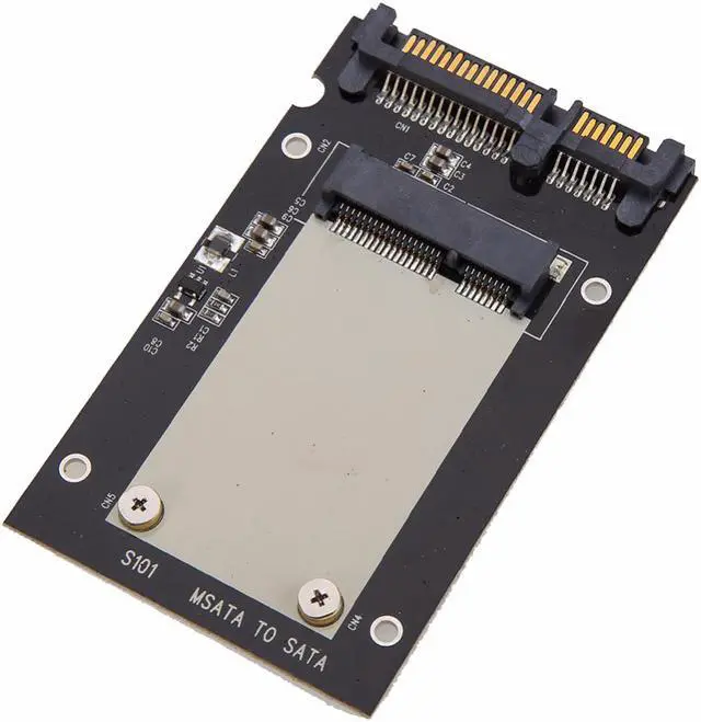 Alt view image 4 of 6 - EnLabs mSATA to 2.5inch SATA Adapter Converter w/ 7mm Case Enclosure,2.5" SATA III to 3050 miniSATA Card with Metal Housing