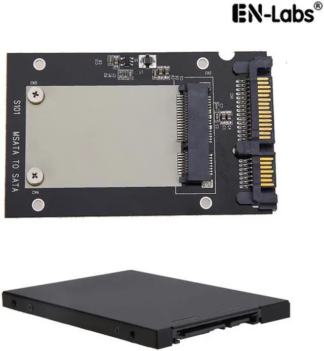 Main image of EnLabs mSATA to 2.5inch SATA Adapter Converter w/ 7mm Case Enclosure,2.5" SATA III to 3050 miniSATA Card with Metal Housing