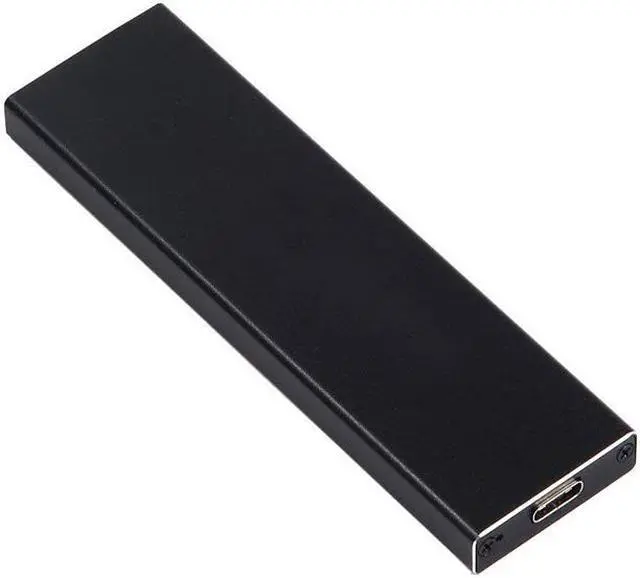 Alt view image 2 of 7 - EnLabs USB 3.1 5Gbps Type-C  to M.2 NGFF (SATA) SSD Adapter Converter Enclosure for Socket 2 B/B+M Key NGFF - SATA-Bus 2280 2260 2242 2230 M.2 (NGFF) to USB-C - Black Aluminum Housing