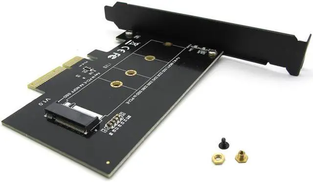 Alt view image 3 of 7 - EnLabs M.2 NGFF SSD M Key NVME PCIe Card Adapter - PCIe X4 to PCIe/NVME Based M.2 Add On Card w/ Full-profile Bracket - Supports M.2 PCIe 2230, 2242, 2260 and 2280
