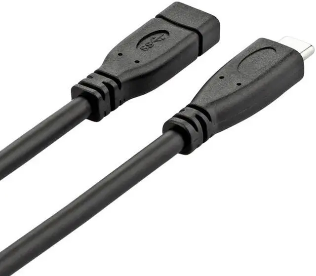 Alt view image 4 of 4 - EnLabs USB10GCMF1M USB Type C Extension Cable - USB-C USB 3.1 Gen 2(10Gbps) Male to Female Extending Port Saver Adapter Cable Cord - 3.3FT- Black