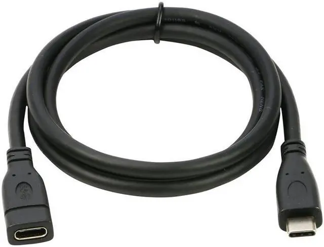 Alt view image 2 of 4 - EnLabs USB10GCMF1M USB Type C Extension Cable - USB-C USB 3.1 Gen 2(10Gbps) Male to Female Extending Port Saver Adapter Cable Cord - 3.3FT- Black