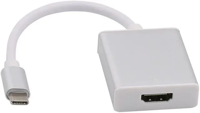 Alt view image 2 of 6 - EnLabs UC2HD4KSL USB C TO HDMI Adapter - USB 3.1 Type C (USB-C) to HDMI 4K2K@30Hz Adapter (Thunderbolt 3), DP Alt Mode Converter  w/ Aluminium Case for 2017 MacBook Pro/Samsung Galaxy S8 - Silver