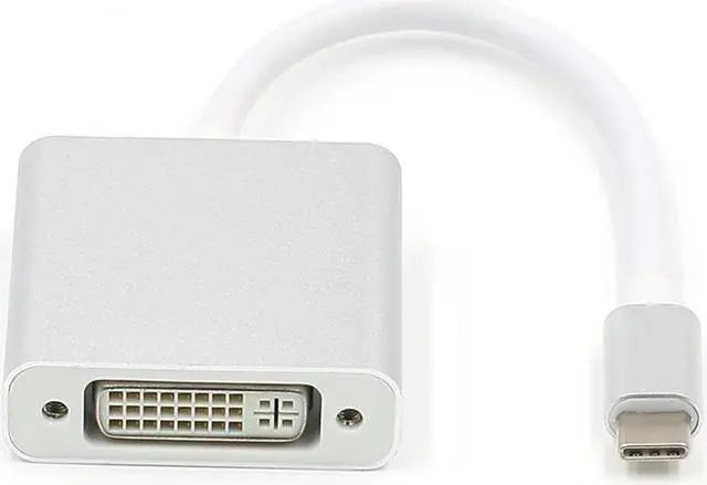 Alt view image 4 of 5 - EnLabs UC2DVISL USB C TO DVI-D Adapter - USB 3.1 Type C (USB-C) to DVI 1920x1080p Adapter (Thunderbolt 3), DP Alt Mode Converter  w/ Aluminium Case for 2017 MacBook Pro/Yoga 920 - Silver