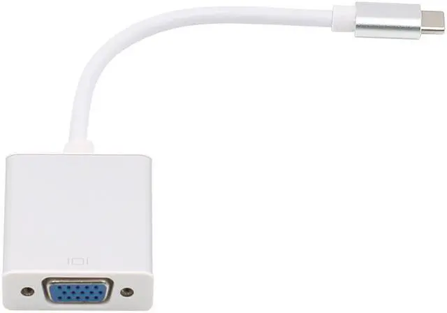 Alt view image 3 of 5 - EnLabs UC2VGASL USB C TO VGA Adapter - USB 3.1 Type C (USB-C) to VGA 1080p Adapter (Thunderbolt 3), DP Alt Mode Converter  w/ Aluminium Case for 2017 MacBook Pro/Yoga 920 - Silver