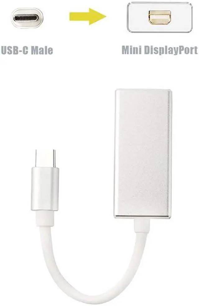 Alt view image 3 of 5 - EnLabs UC2MINIDPSL USB C TO Mini DisplayPort Adapter - USB 3.1 Type C (USB-C) to Mini DP 4K2K@60Hz Adapter (Thunderbolt 3), DP Alt Mode Converter  w/ Aluminium Case for 2017 MacBook Pro/ iMac 2017