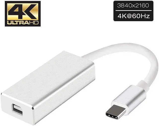Alt view image 2 of 5 - EnLabs UC2MINIDPSL USB C TO Mini DisplayPort Adapter - USB 3.1 Type C (USB-C) to Mini DP 4K2K@60Hz Adapter (Thunderbolt 3), DP Alt Mode Converter  w/ Aluminium Case for 2017 MacBook Pro/ iMac 2017