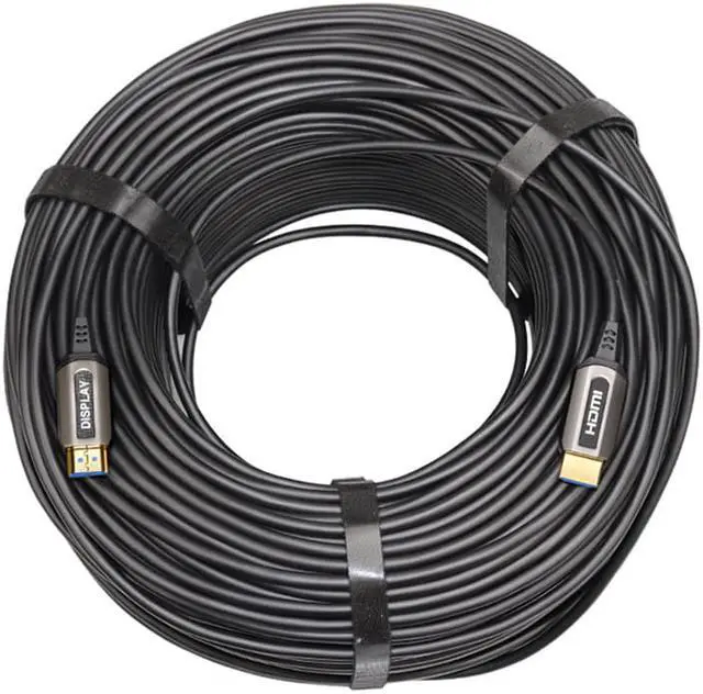 Alt view image 3 of 5 - Extra Long AOC HDMI Slim Fiber Optic Cable 40 Meter Premium High Speed Support 18Gbps 4K 60Hz HDR,ARC,Dolby Vision, 3D,HDCP2.2,subsampling 4:4:4/4:2:2/4:2:0 for PS4 & PC, TV Box, HDTV - 131.15ft