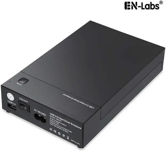 Main image of EnLabs ENU335HDD USB 3.0 to 3.5inch or 2.5 inch SATA External Hard Disk Drive Enclosure w/ UASP, Tool-Free HDD SSD Docking Station for 2.5" 3.5" SATA I/II/ III HDD SSD Up to 8TB, Support OTB Function