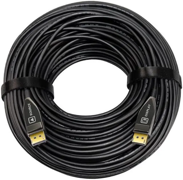 Alt view image 4 of 5 - EnLabs AOCDP8K15M DP 1.4 Fiber Optic AOC Cable,DisplayPort to DisplayPort 8k@60HZ 4K@144Hz Male to Male Cable - (DP to DP Cable) Black - 49.18ft