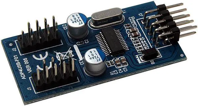 Alt view image 5 of 6 - Enlabs INU29P1X2 Motherboard USB 2.0 9pin Header 1 to 2 Extension Hub Splitter Adapter - Converter MB USB 2.0 Male to 2 Male - 30CM USB 9-pin Internal Cable