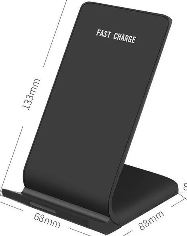 Alt view image 3 of 5 - Enlabs WLCHQ700 Fast Wireless Charger Qi Wireless Charging Stand Holder -7.5W for iPhone X/8/8 Plus, 10W for Samsung Galaxy S9/S9 Plus/Note 8/S8, 5W All Qi-Enabled Phones(No AC Adapter)
