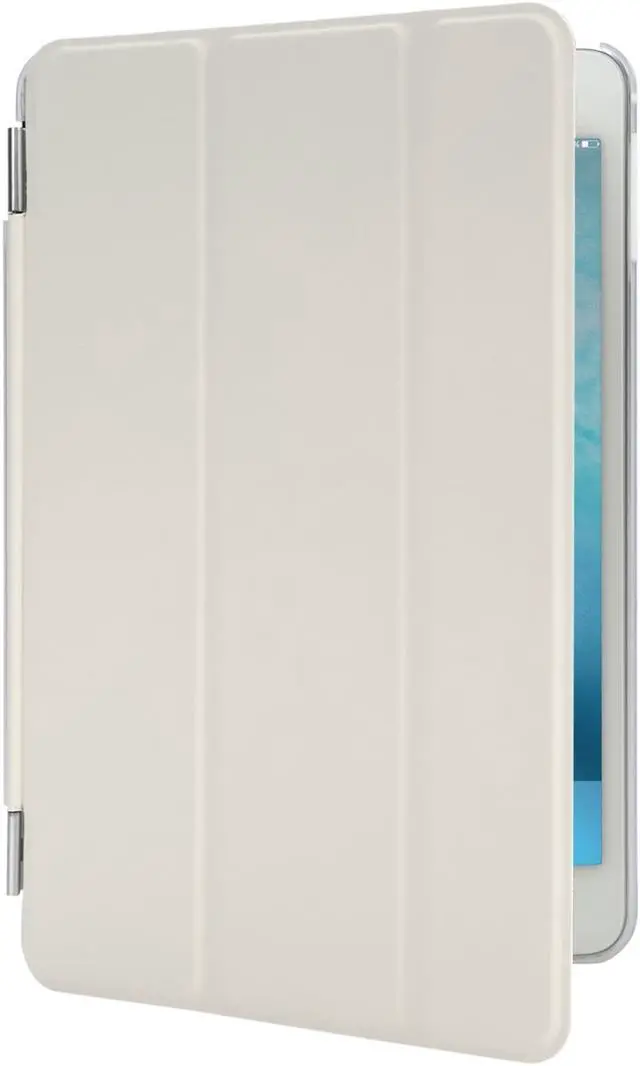 Alt view image 2 of 2 - Case for iPad Mini 4 7.9"Ultra Slim Smart Cover Case 3 Folding Stand Auto Sleep/Wake w/ Matte Back Cover for Apple iPad 4 -White