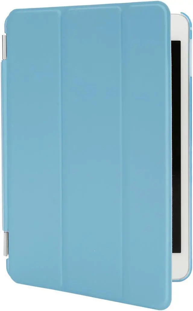 Alt view image 2 of 2 - Case for iPad Mini 4 7.9"Ultra Slim Smart Cover Case 3 Folding Stand Auto Sleep/Wake w/ Matte Back Cover for Apple iPad 4 -Blue