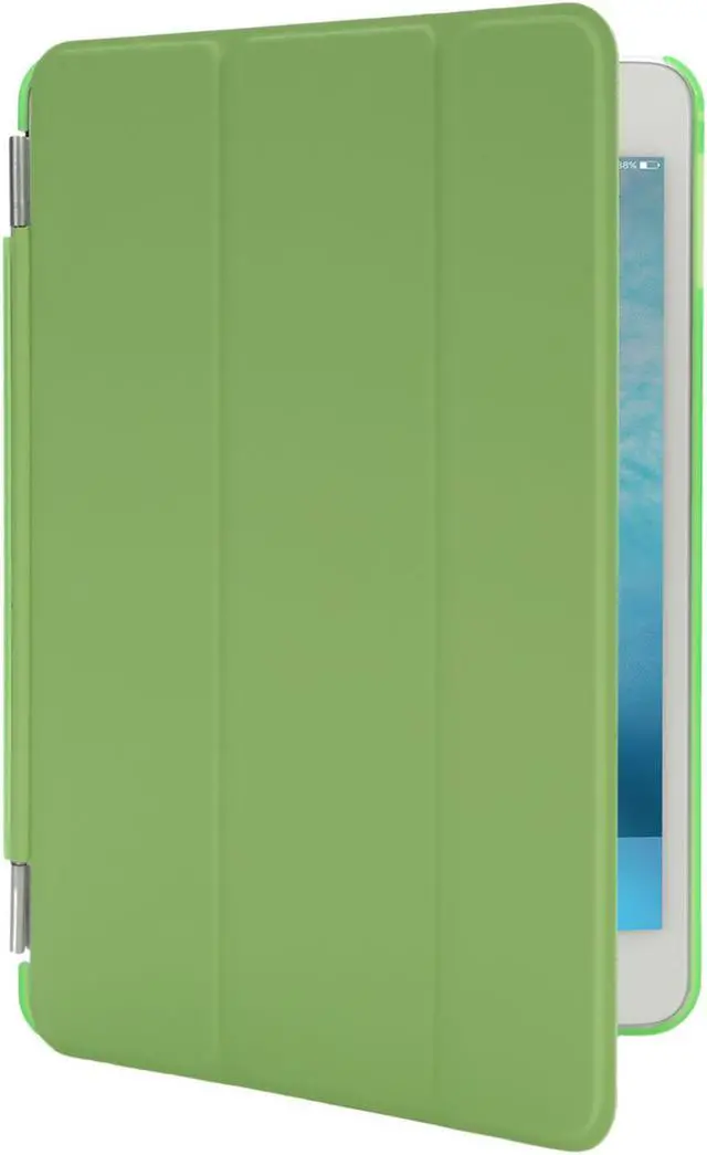 Alt view image 2 of 3 - Case for iPad Mini 4 7.9"Ultra Slim Smart Cover Case 3 Folding Stand Auto Sleep/Wake w/ Matte Back Cover for Apple iPad 4 -Green