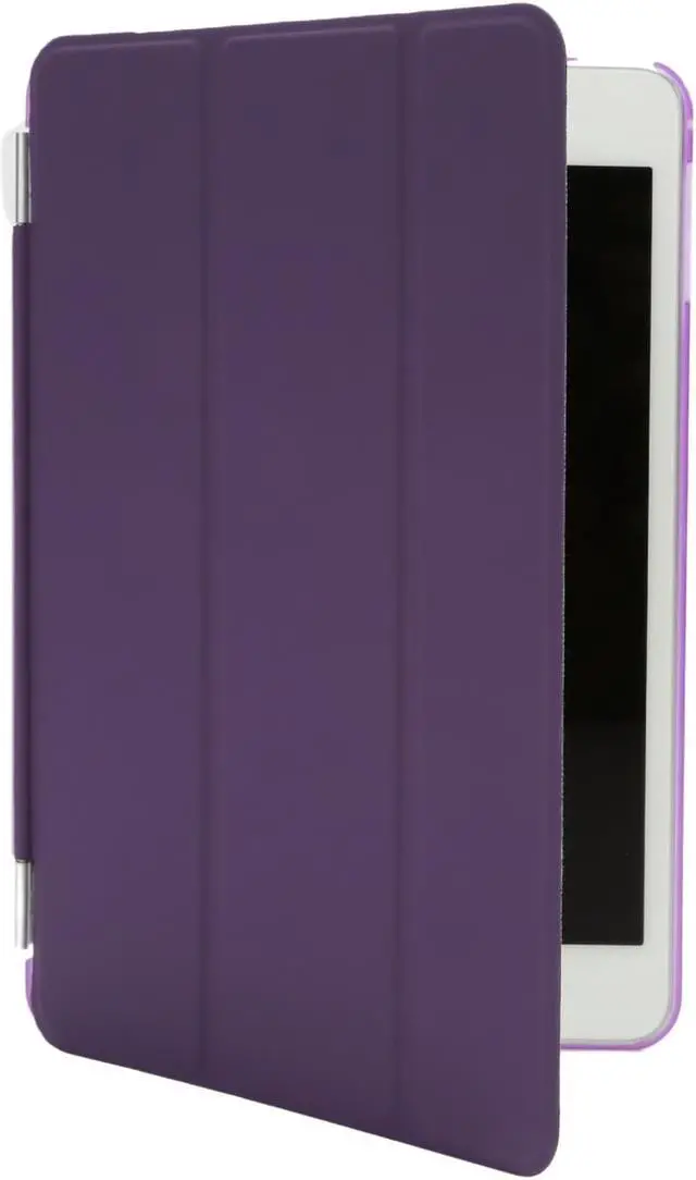 Alt view image 2 of 2 - Case for iPad Mini 4 7.9"Ultra Slim Smart Cover Case 3 Folding Stand Auto Sleep/Wake w/ Matte Back Cover for Apple iPad 4 -Purple