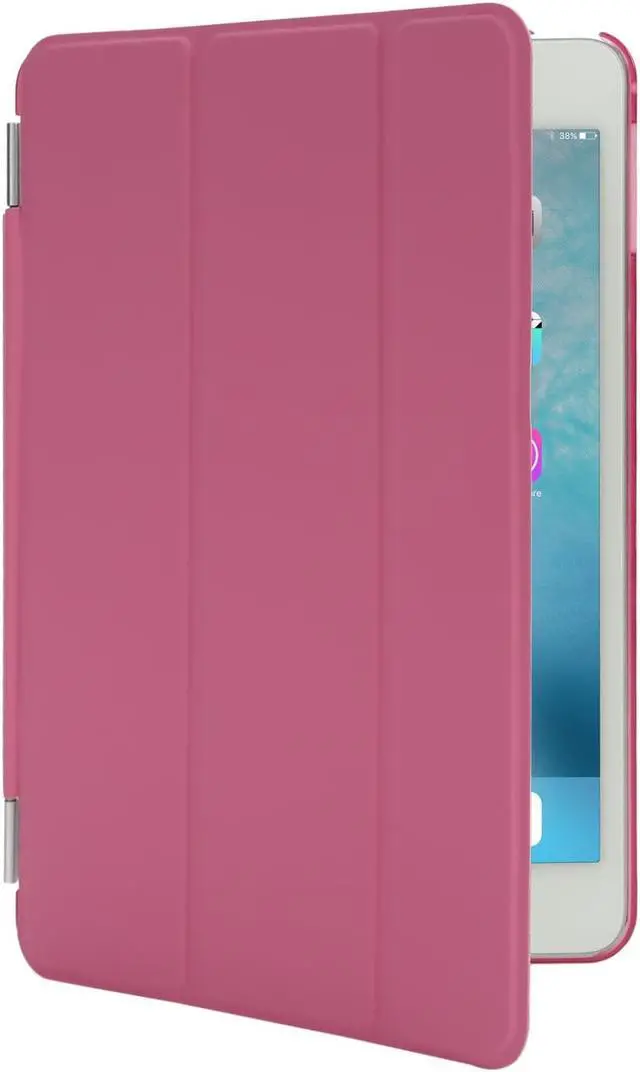 Alt view image 2 of 2 - Case for iPad Mini 4 7.9"Ultra Slim Smart Cover Case 3 Folding Stand Auto Sleep/Wake w/ Matte Back Cover for Apple iPad 4 -Pink