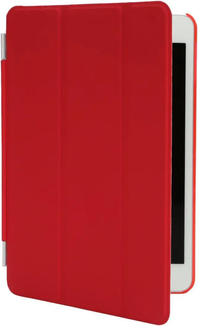 Alt view image 2 of 2 - Case for iPad Mini 4 7.9"Ultra Slim Smart Cover Case 3 Folding Stand Auto Sleep/Wake w/ Matte Back Cover for Apple iPad 4 -Red