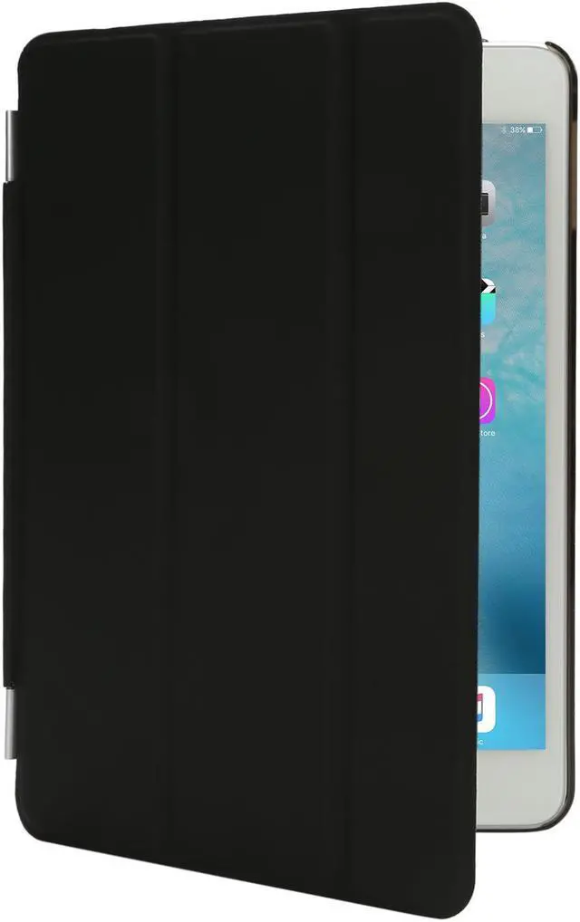 Alt view image 2 of 2 - Case for iPad Mini 4 7.9"Ultra Slim Smart Cover Case 3 Folding Stand Auto Sleep/Wake w/ Matte Back Cover for Apple iPad 4 -Black