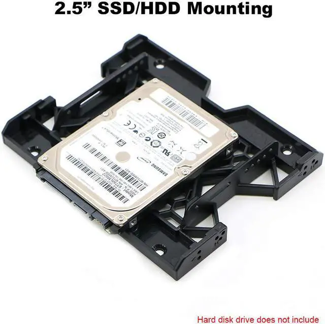 Alt view image 5 of 6 - EnLabs  Internal Hard Disk Drive 2.5'' or 3.5'' to 5.25'' SSD HDD Mounting Bracket Bays Holder Adapter for PC,5.25-inch Tray for 2.5-inch or 3.5-inch and 12cm Fan Cooler Mounting