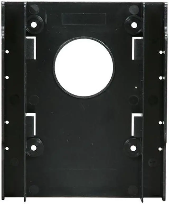 Alt view image 3 of 6 - EnLabs 2X25TO35BRPL 2 bay 2.5" to 3.5" HDD/SSD Hard Disk Drive Mounting Adapter Tray Bracket Holder,Convert Any 2 x 2.5” Solid State Drive/HDD Into a 3.5 Inch Drive Bay-Black Plastic