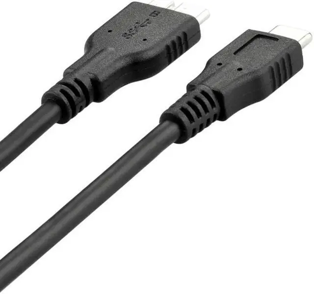 Alt view image 3 of 4 - EnLabs U3CTOMICRO1MBK USB 3.0 USB-C to Micro B USB Charge & Data Sync Cable Compatible for Samsung Galaxy S5/ Note 3, Toshiba Canvio, WD External Hard Drive - 3.3FT - Black