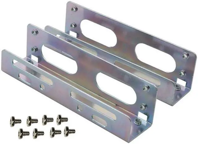 Alt view image 2 of 5 - Internal 3.5" to 5.25" Bay Hard Disk Drive HDD Mounting Bracket Adapter Metal Kit - 3.5 to 5.25 HDD Drive Holder,Convert Any 3.5” Solid State Drive / HDD Into One 5.25 Inch Drive Bay