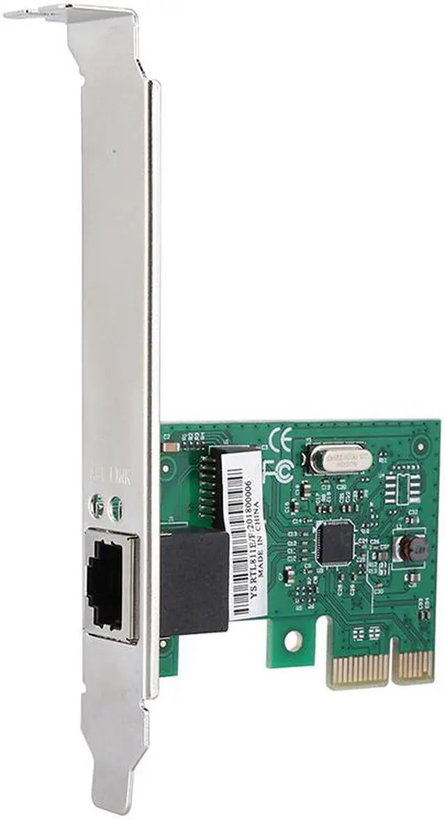Alt view image 3 of 4 - EnLabs PCIE1000MNW 10/100/1000Mbps RJ45 Gigabit Ethernet LAN PCI Express / PCIE Network Adapter / PCI-e Network Controller Card w/ Full-Profile PCI Slot Cover (Realtek RTL8111E chipest)