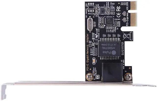 Alt view image 2 of 5 - EnLabs PCIEGIGABIT Gigabit Ethernet PCI Express PCI-E Network Card 10/100/1000Mbps RJ45 LAN Adapter Converter for Desktop PC w/ Full-Profile PCI Slot Cover (Newest Realtek RTL8111F chipest)