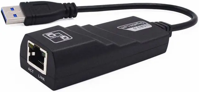 Alt view image 3 of 5 - EnLabs U3GIGABIT USB 3.0 to 10/100/1000 Gigabit Ethernet Internet Adapter,USB 3.0 to Ethernet , USB 3 to Ethernet , USB to Gigabit Ethernet , USB to RJ45 Lan Network w/ LED Indicators