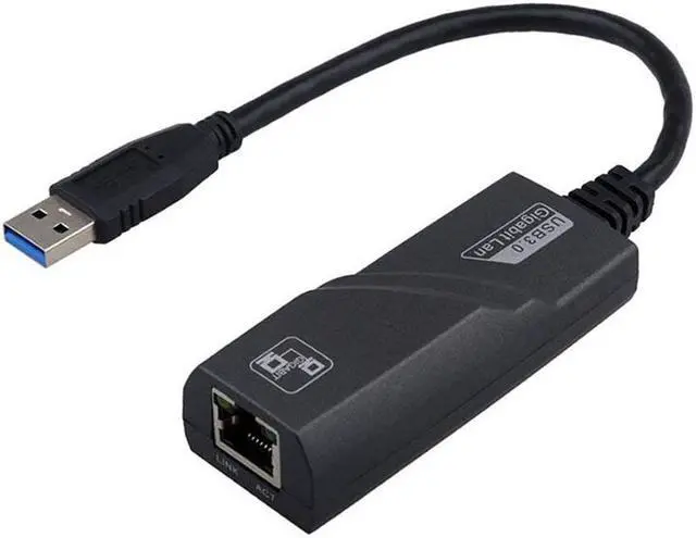 Alt view image 4 of 5 - EnLabs U3GIGABIT USB 3.0 to 10/100/1000 Gigabit Ethernet Internet Adapter,USB 3.0 to Ethernet , USB 3 to Ethernet , USB to Gigabit Ethernet , USB to RJ45 Lan Network w/ LED Indicators