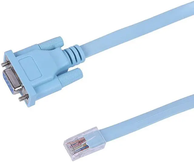 Alt view image 4 of 5 - EnLabs RJ45DB9COM6FT 9-Pin DB9 Serial RS232 Port to RJ45 Rollover Console Cable for routers, including the 600, 800, 1600, and 1700 series - 6FT