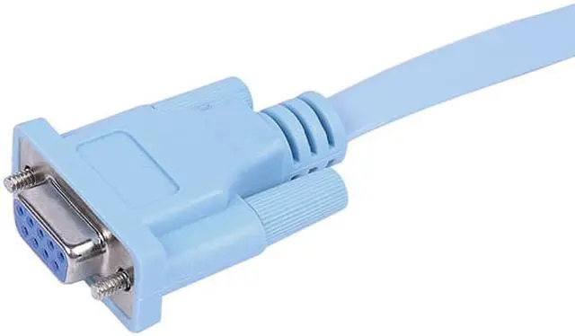 Alt view image 5 of 5 - EnLabs RJ45DB9COM6FT 9-Pin DB9 Serial RS232 Port to RJ45 Rollover Console Cable for routers, including the 600, 800, 1600, and 1700 series - 6FT