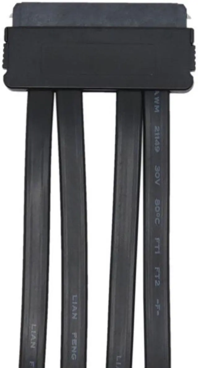 Alt view image 4 of 5 - Internal SCSI SAS SFF-8484 Host to 4 x SATA Target,SAS Controller to SATA Device,SAS 32 pin to SATA Breakout Adapter Converter Cable -1.64ft